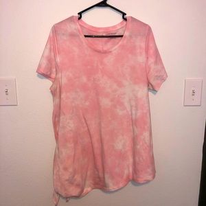 Women’s Pink Lane Bryant knotted blouse